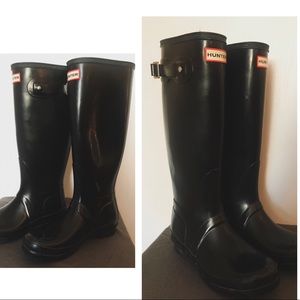 Black Hinter Tall Rain Boots